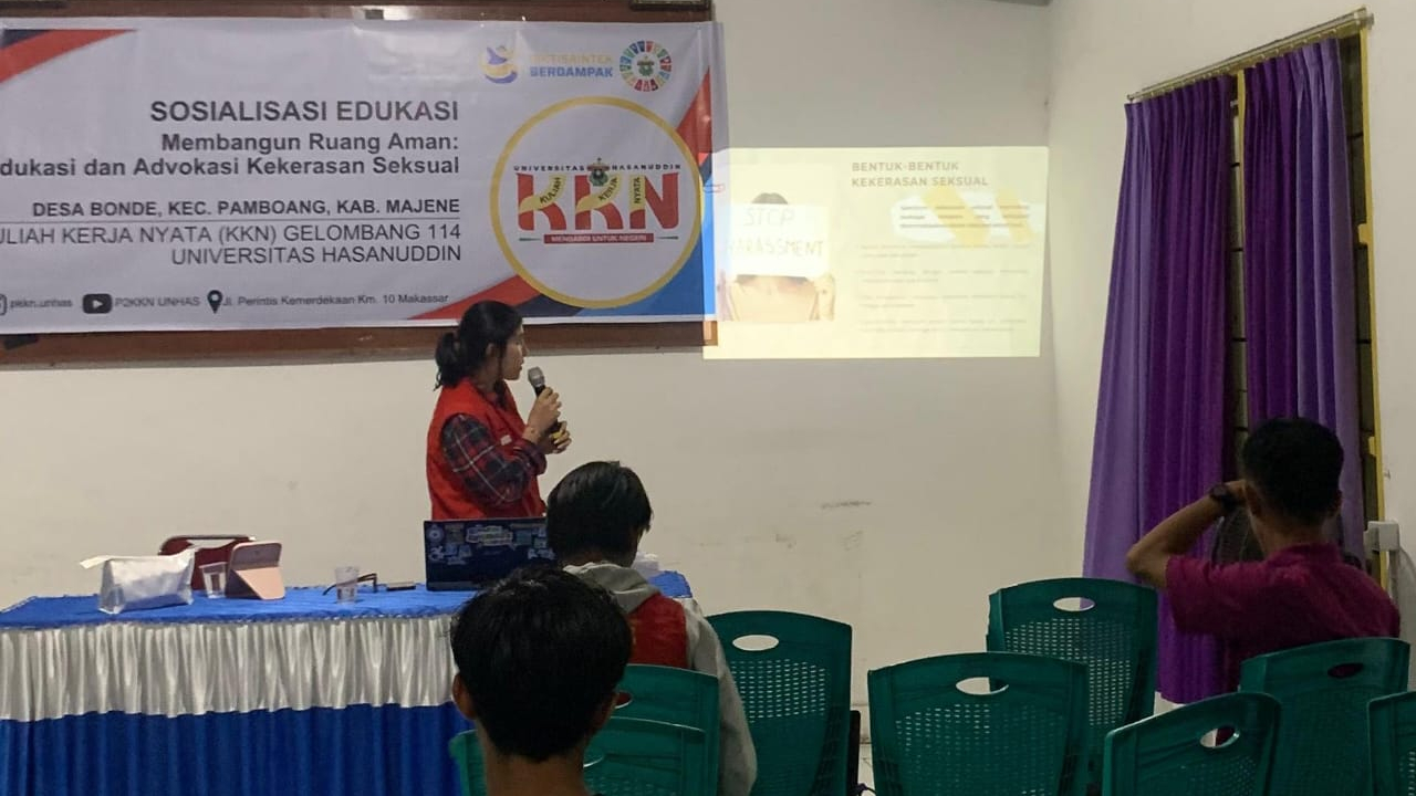 Dukung Desa Wisata Aman, Mahasiswa KKN Unhas Gelar Edukasi "Consent" dan Pencegahan Kekerasan Seksual di Desa Bonde