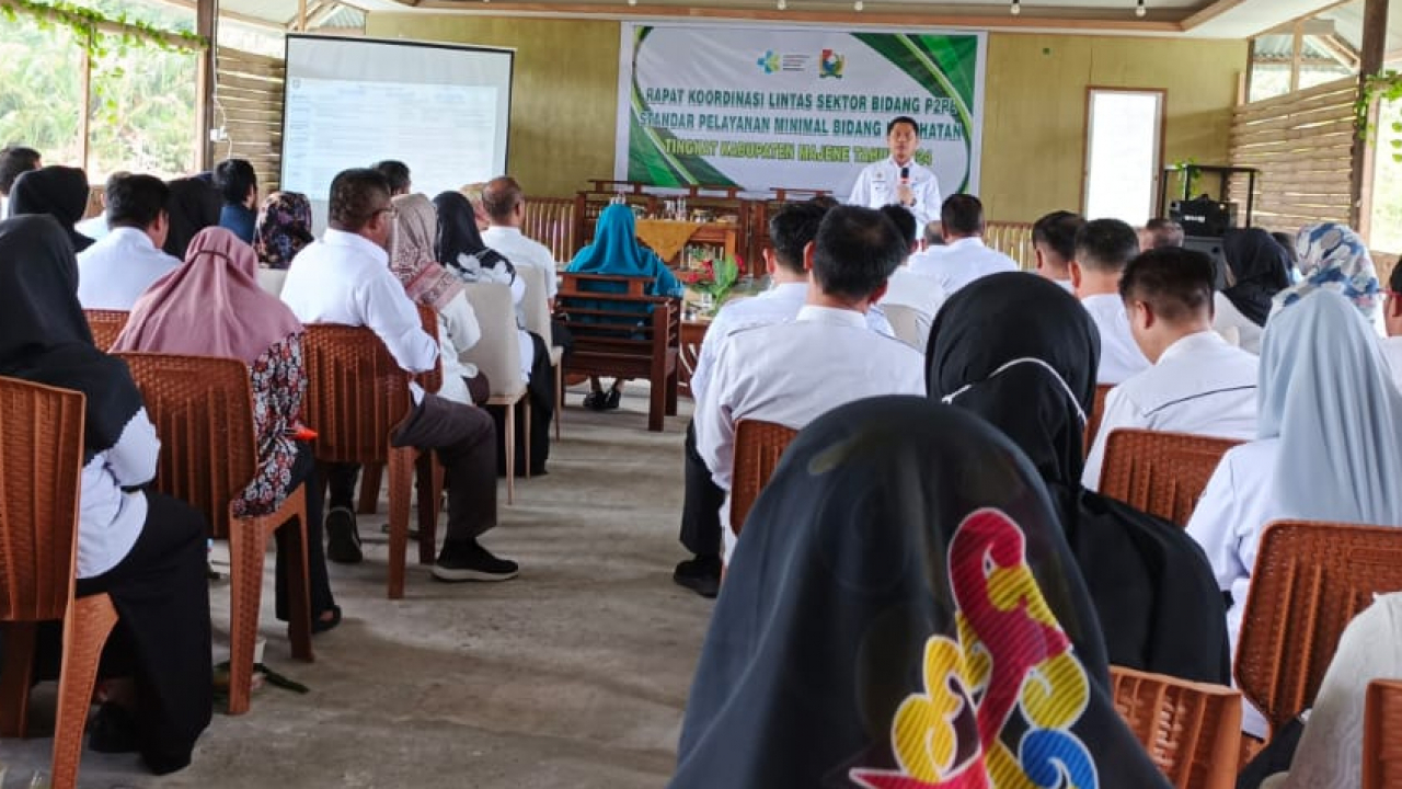 Rapat Koordinasi Sosialisasi SPM Kesehatan Lintas Sektor Bidang P2PL di Kabupaten Majene
