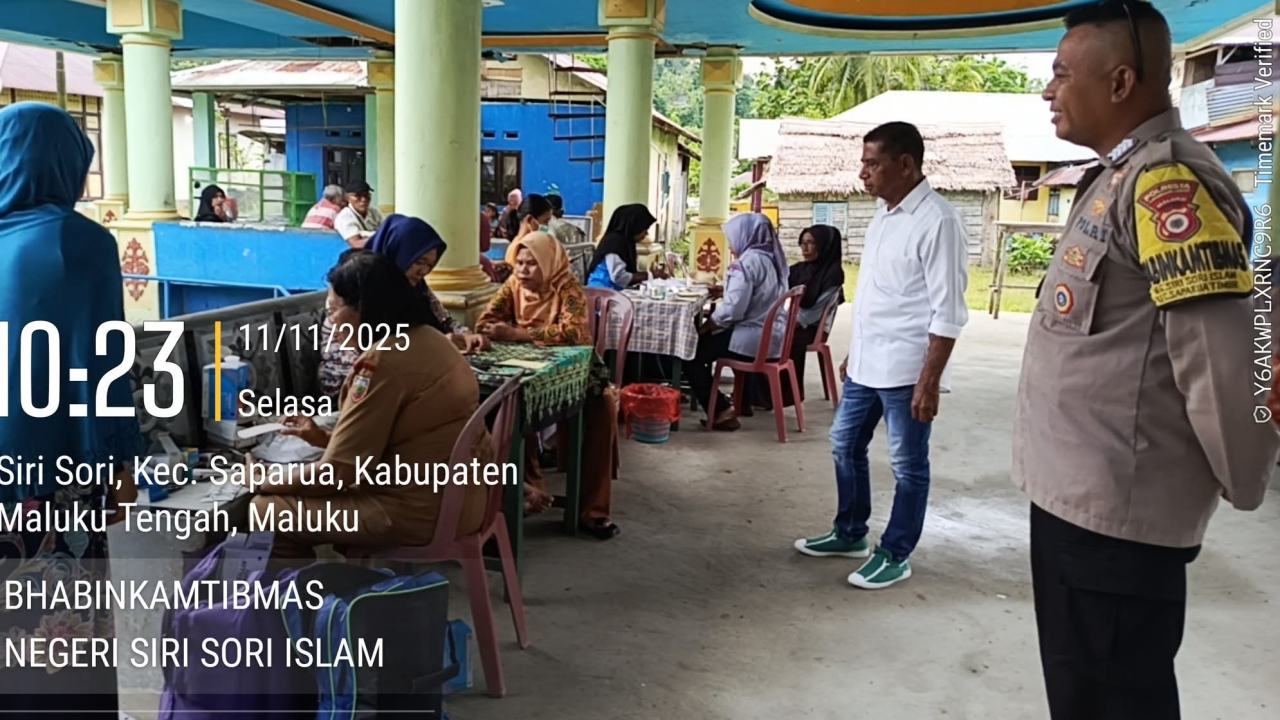 Monitoring Posyandu Siri Sori Islam: Sinergi Pemerintah & Bhabinkamtibmas