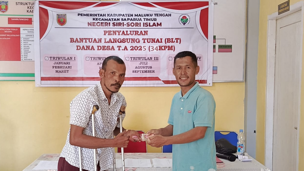 BLT Triwulan 4 di Siri Sori Islam Berjalan Lancar