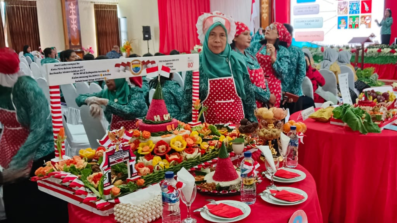 PKK Luhu Gebyar HUT RI ke-80, Lomba Meriah dan Kebersamaan