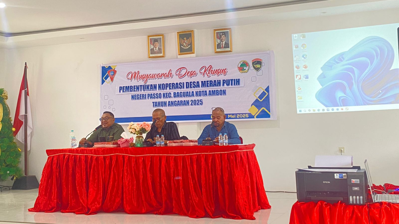 Gelar Musyawarah Khusus Pembentukan Koperasi Desa Merah Putih di Negeri Passo