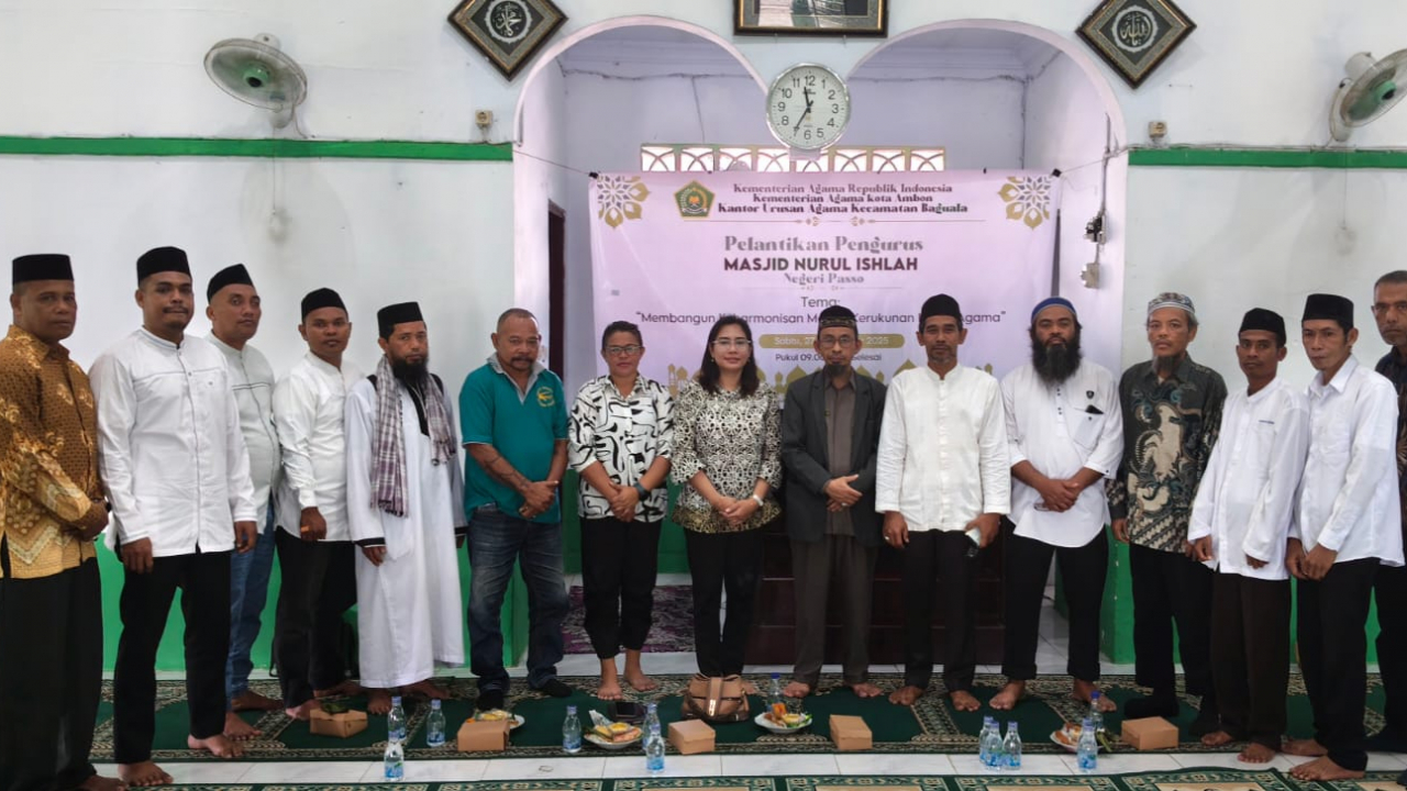 Pengurus Masjid 'Nurul Islah' Negeri Passo DILANTIK
