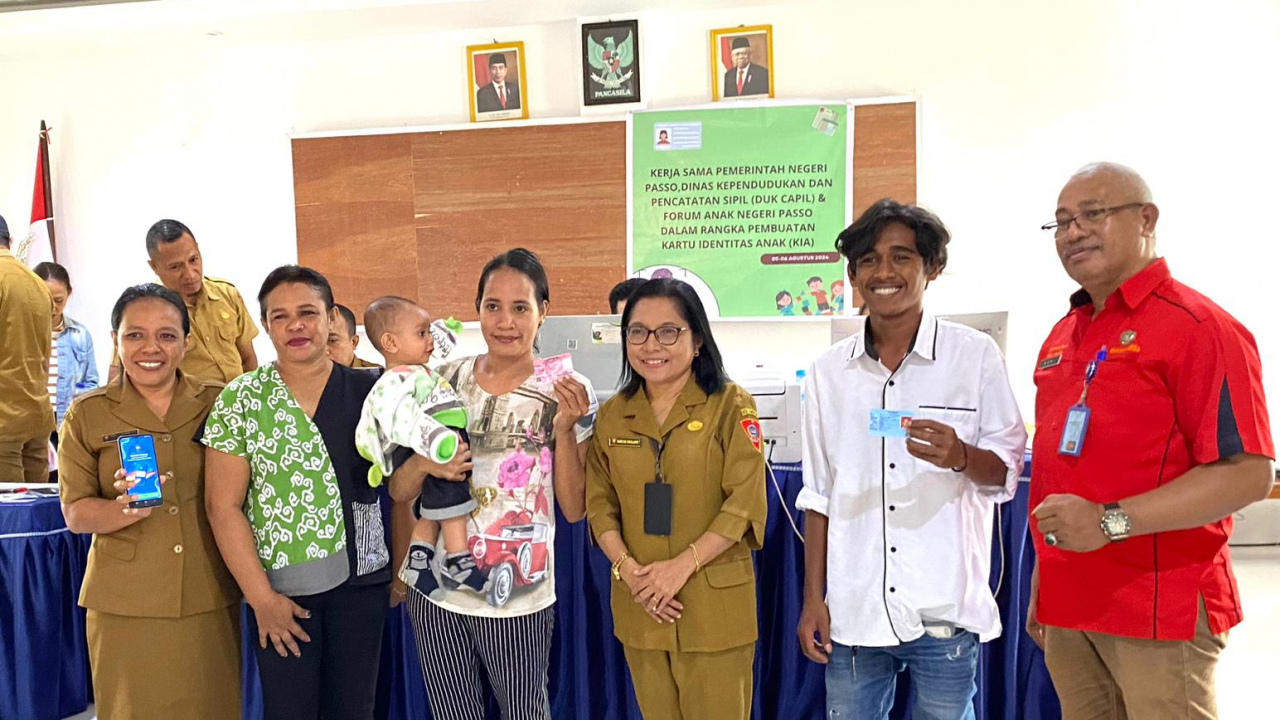 Kolaborasi Kerjasama Pemerintah Negeri Passo, Dinas Kependudukan dan Pencatatan Sipil Kota Ambon, BPJS Kota Ambon dan Forum Anak Negeri Passo dalam rangka Pelayanan yang lebih maksimal kepada Masyarakat Negeri Passo
