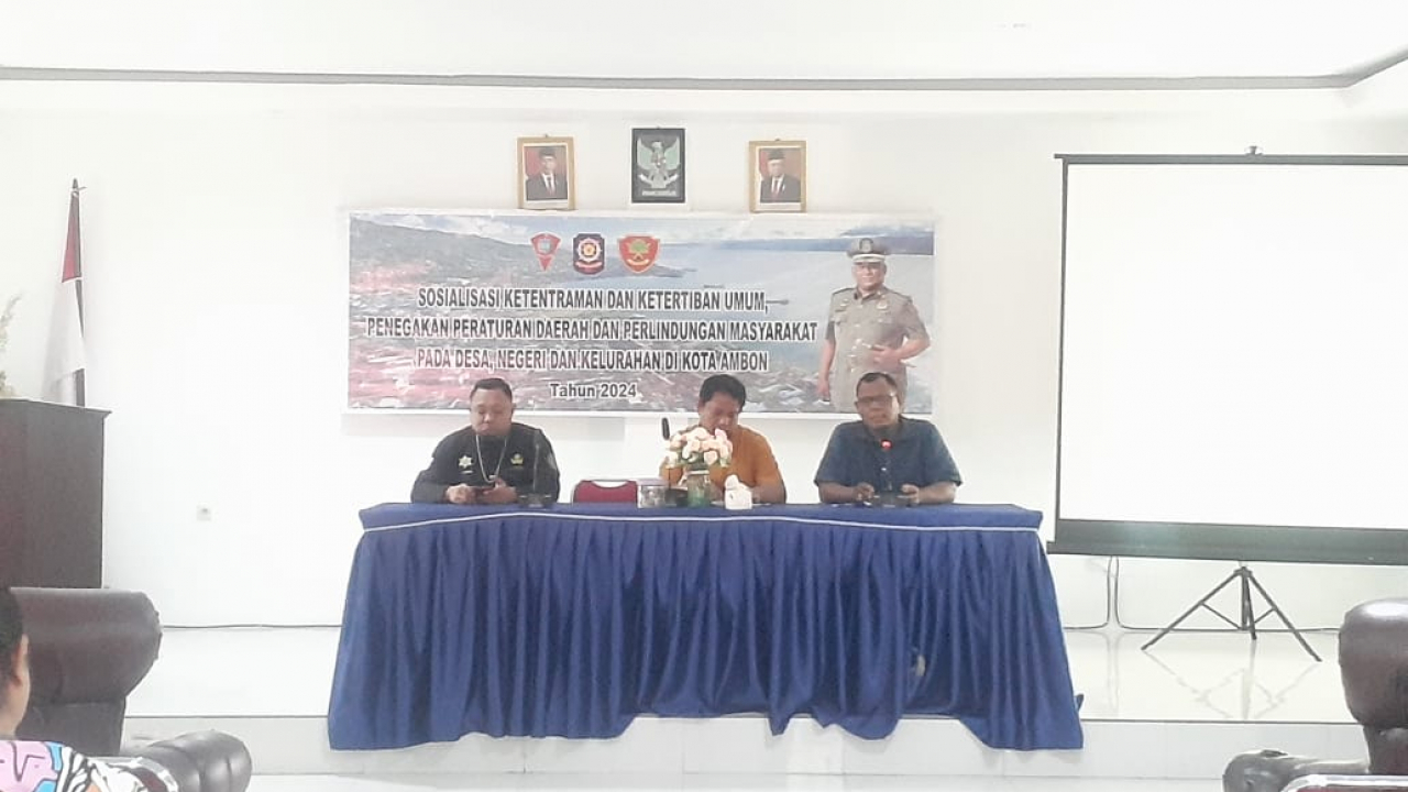 PEMERINTAH NEGERI PASSO BERSAMA SATUAN PAMONG PRAJA KOTA AMBON DALAM SOSIALISASI KETENTRAMAN DAN KETERTIBAN UMUM, PENEGAKAN PERATURAN DAERAH DAN PERLINDUNGAN MASYARAKAT PADA DESA, NEGERI DAN KELURAHAN DI KOTA AMBON