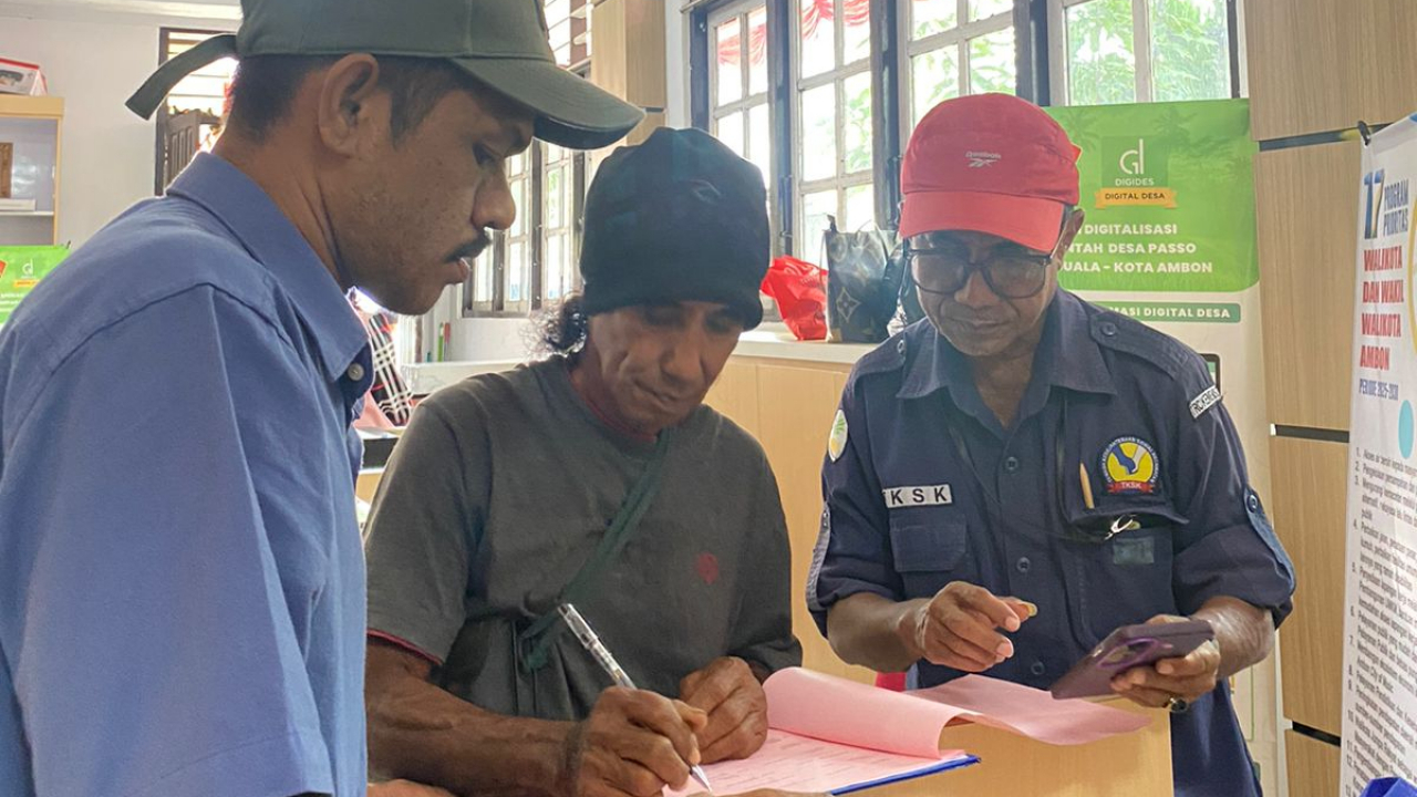 Pengembangan Keaktivan PBI-JK oleh BPJS Kesehatan di Negeri Passo melalui Operator SIKS-Ng Negeri Passo dan Pendamping Bpnt desa Kota Ambon