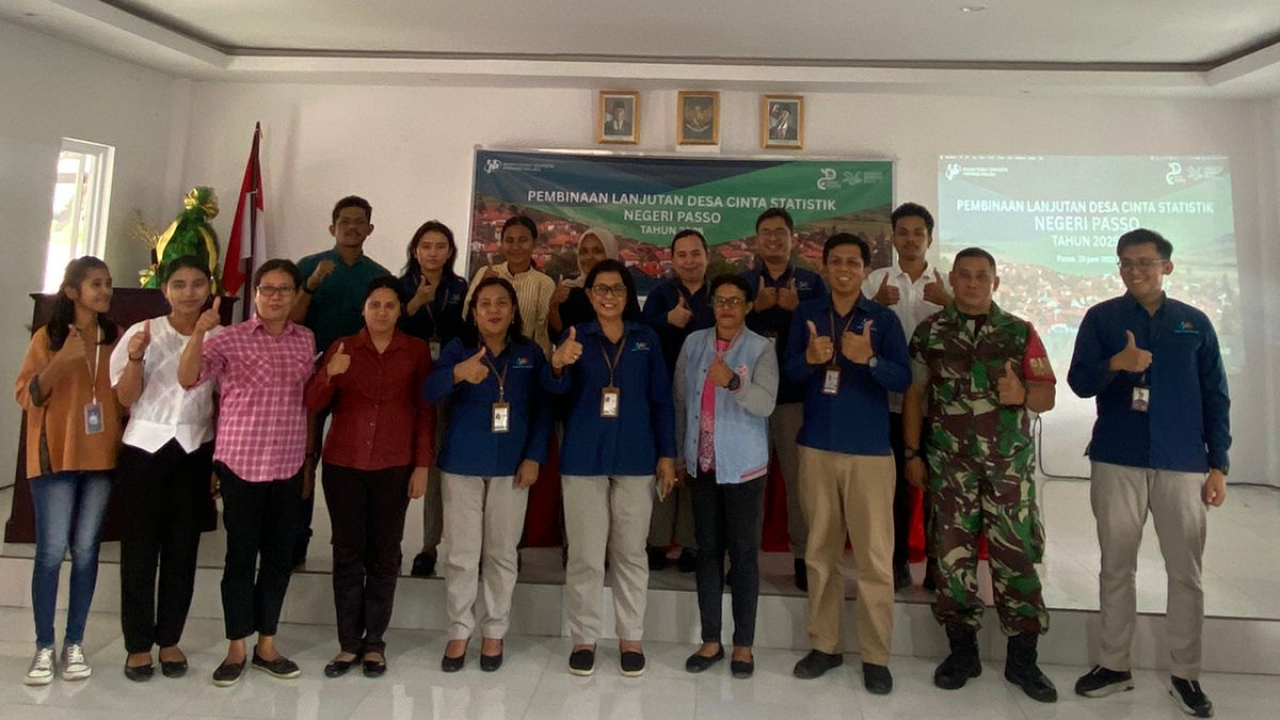 Pembinaan Lanjutan BPS Provinsi Maluku kepada AGEN STATISTIK Negeri Passo dalam pengolaan Data Statistik Negeri Passo yang lebih Akurat dan Detail