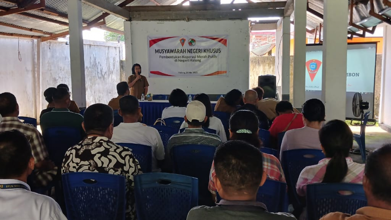 Pembentukan Koperasi "Merah Putih" di Negeri Halong, Kota Ambon