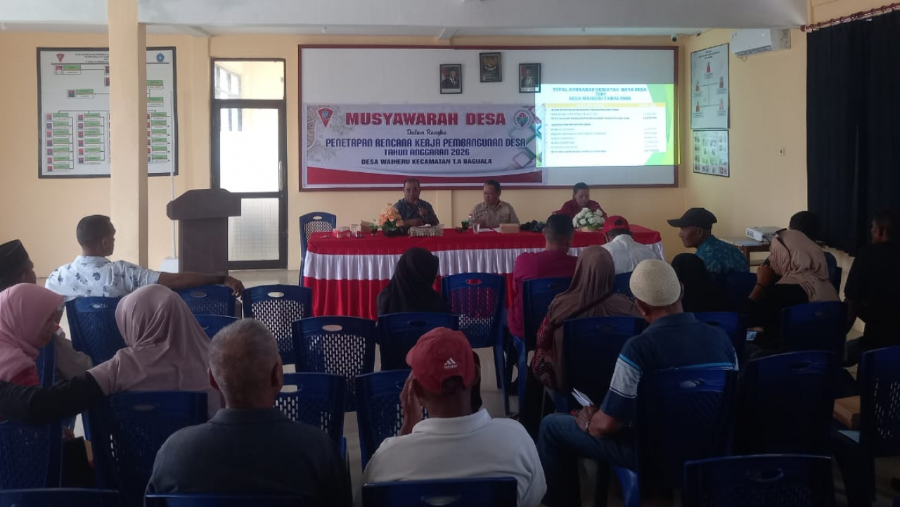 Tok! Pemdes dan BPD Waiheru Resmi Tetapkan RKP Desa Tahun Anggaran 2026