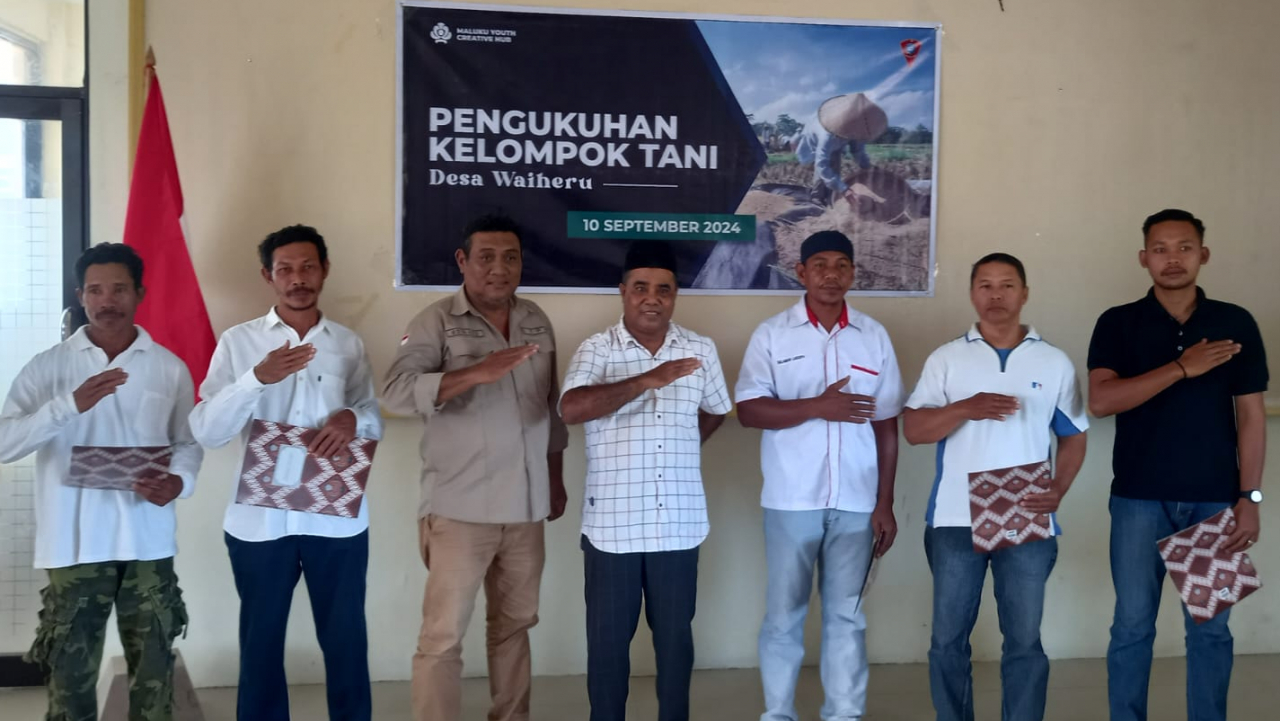 Desa Waiheru Gelar Acara Pengukuhan 5 Kelompok Tani dengan Dukungan Pejabat Pertanian