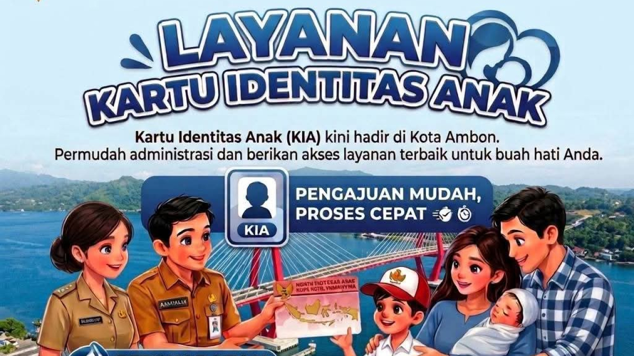 Dengan segudang manfaat. Pembuatan Kartu Identitas Anak (KIA) , Gak ribet loh...!