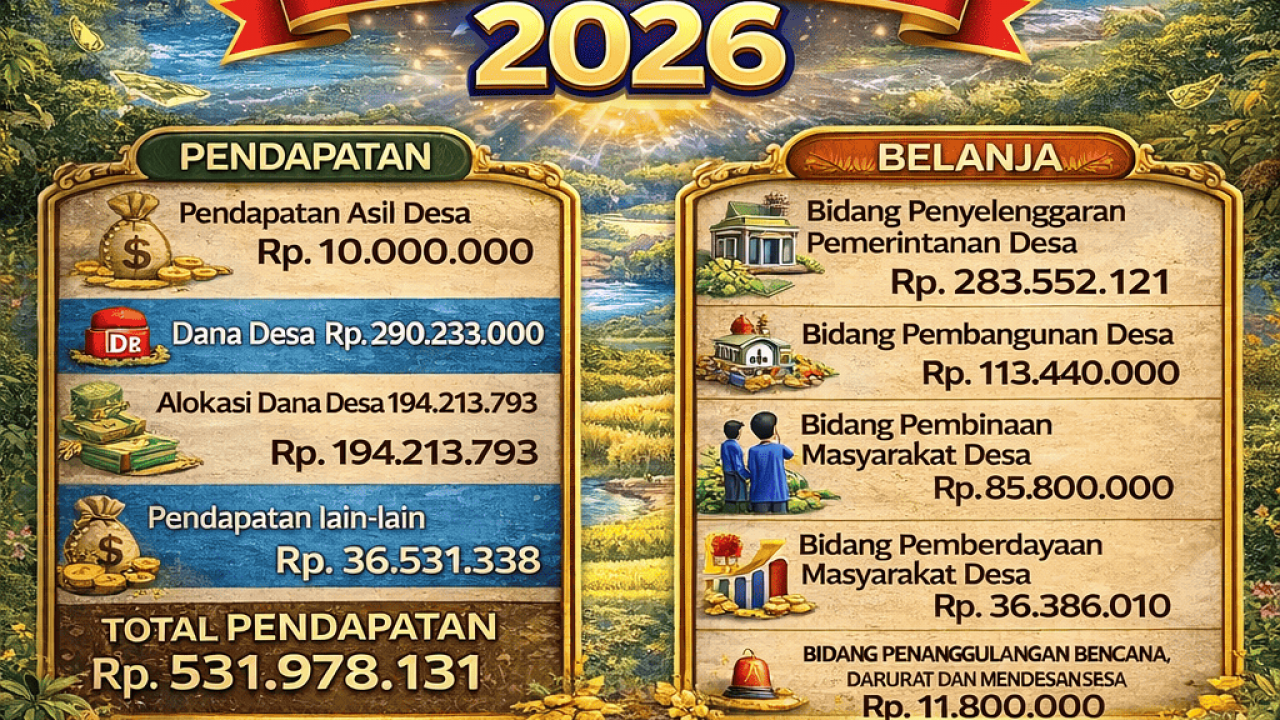 PEMERINTAH DESA AHA TETAP OPTIMIS MELAYANI MASYARAKAT DI TENGAH PENURUNAN ANGGARAN APBDes TAHUN 2026