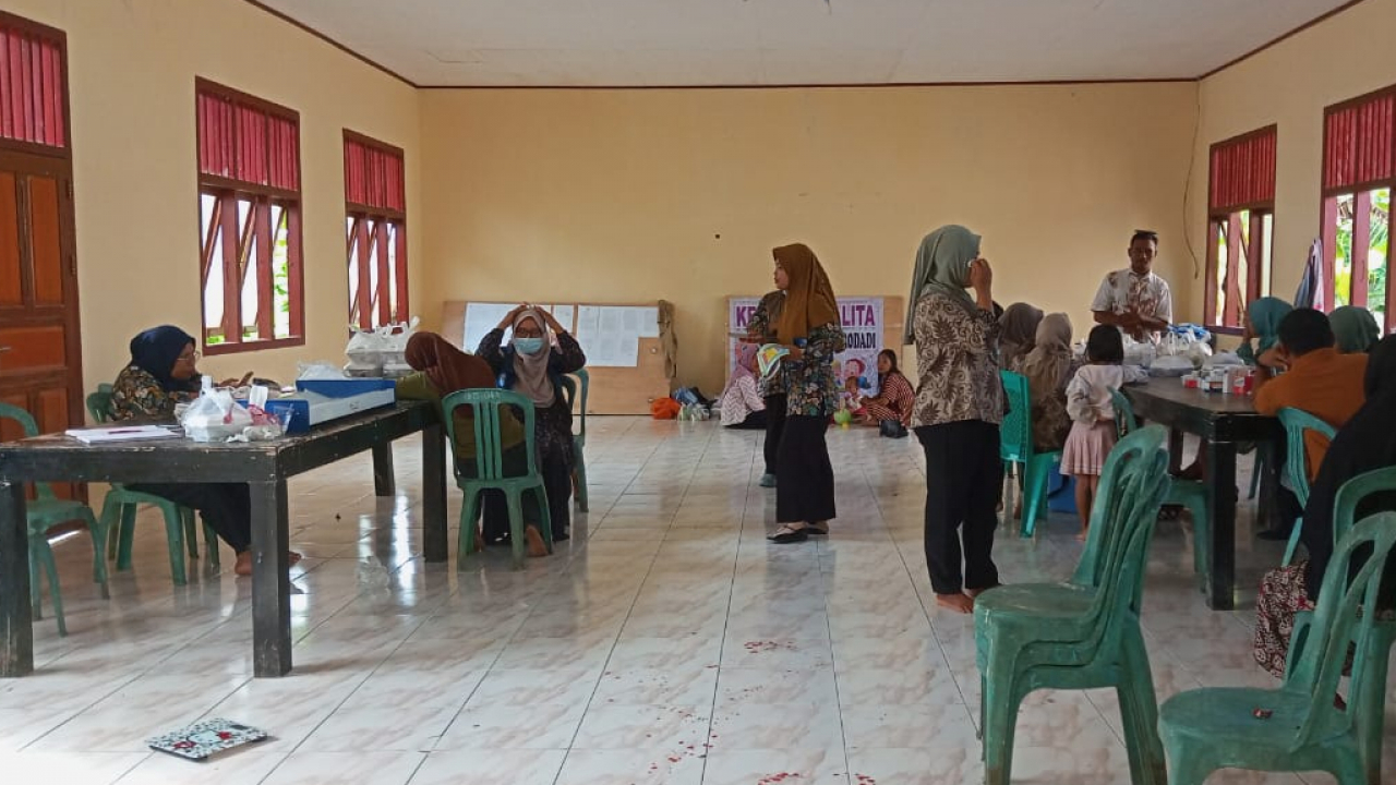 Pelaksanaan Posyandu di Desa Aha