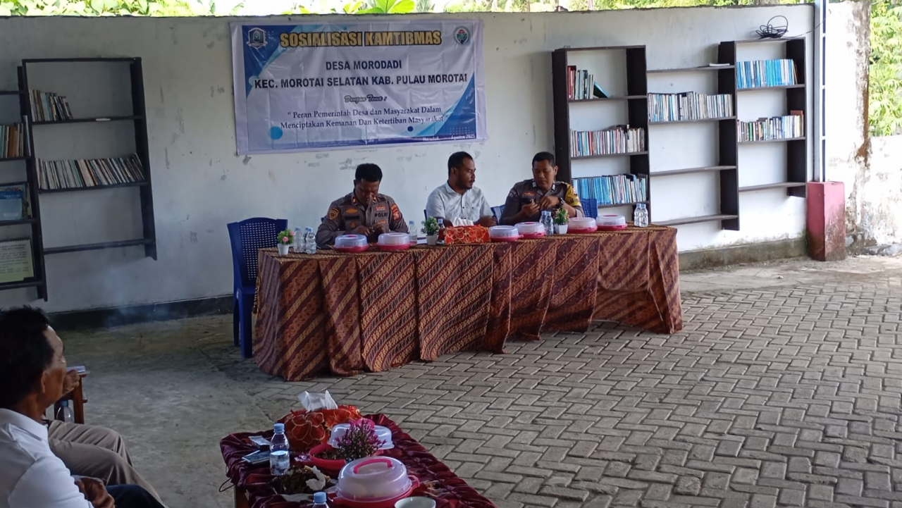SOSIALISASI PERAN PEMERINTAH DESA DAN MASYARAKAT DALAM MEWUJUDKAN KEAMANAN DAN KETERTIBAN