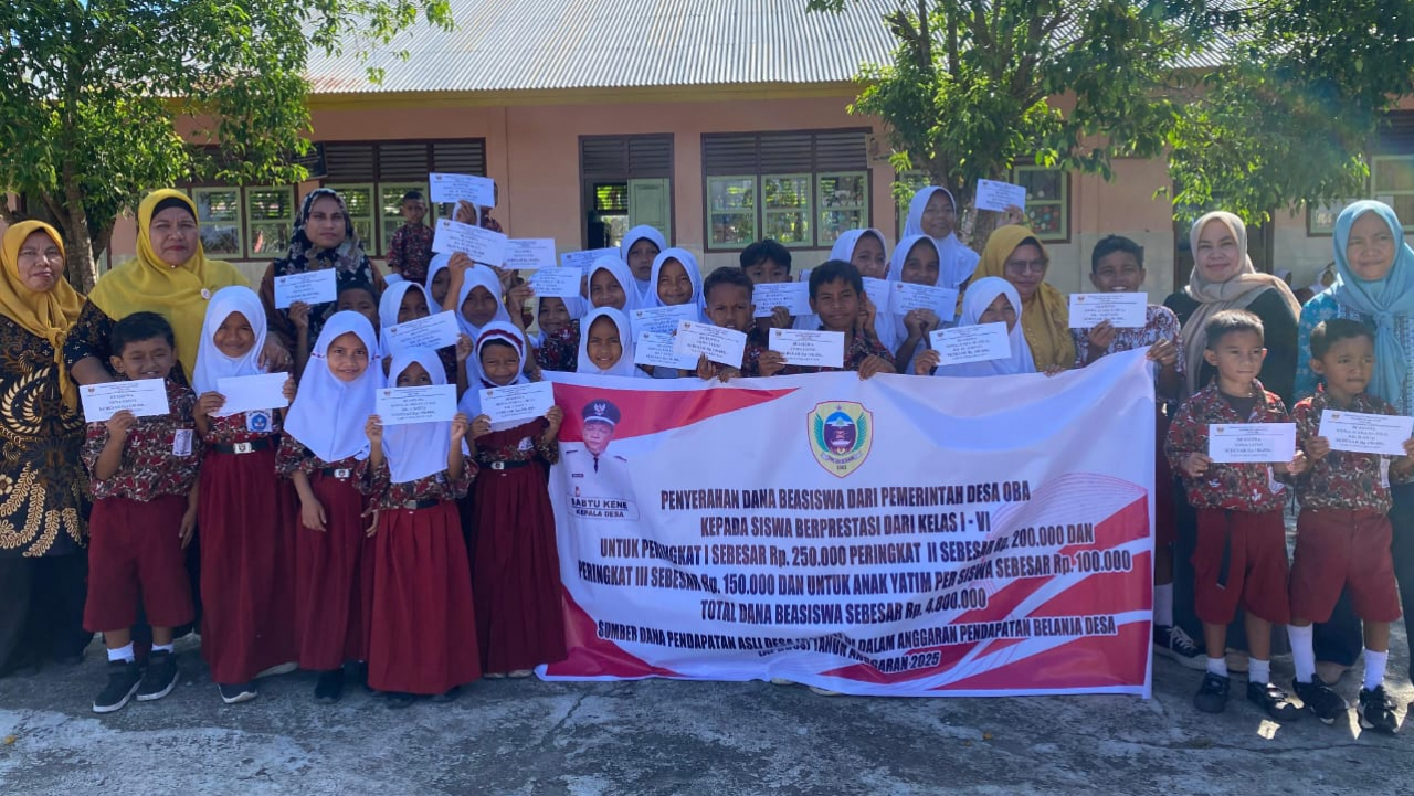 Beasiswa Desa Oba: Tingkatkan Prestasi Anak, Bantu Yatim