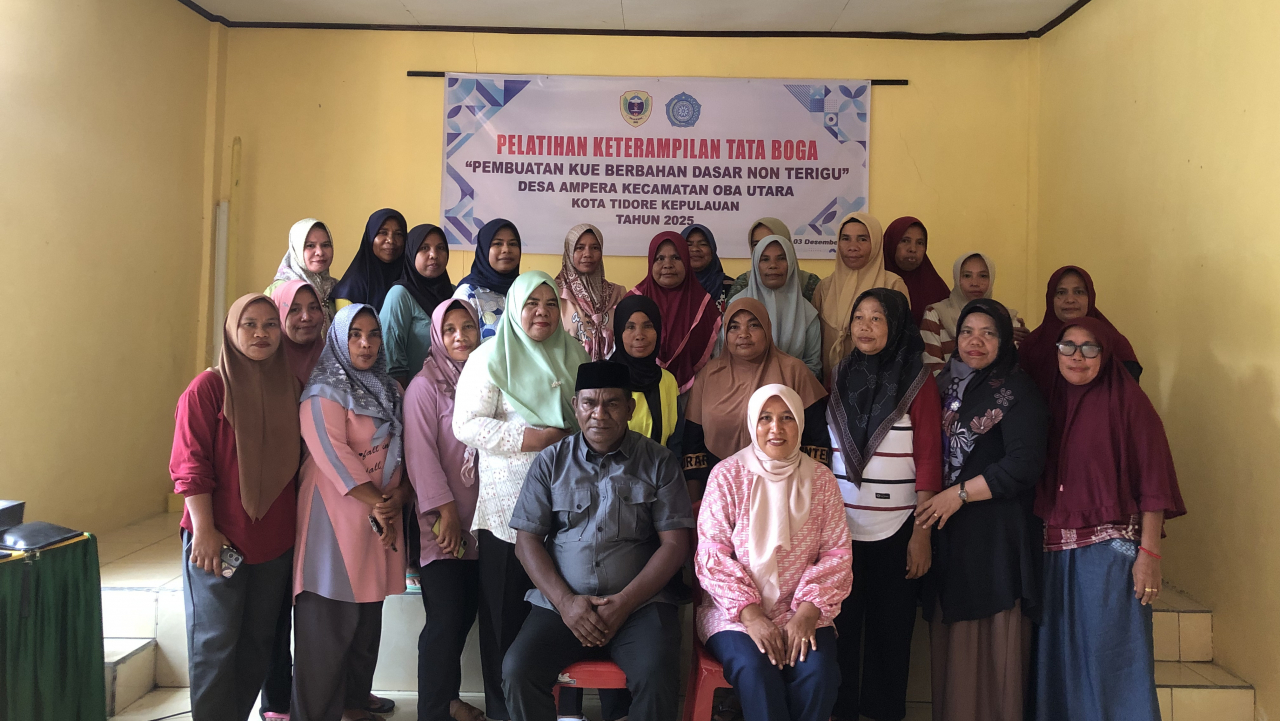 Pelatihan Tata Boga Non Terigu Sukses di Desa Ampera