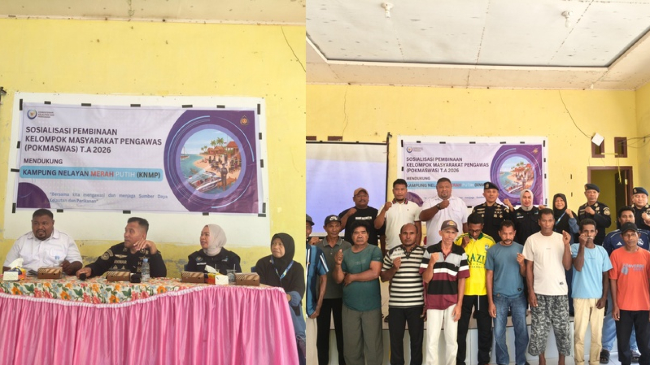 SDKP Ternate Bina Pokmaswas Dukung Kampung Nelayan Maitara