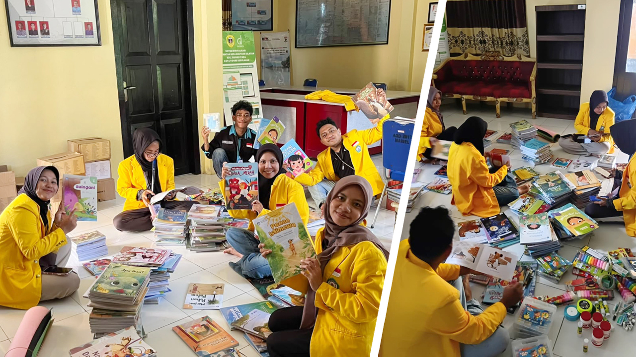 MAHASISWA KKN TEMATIK LITERASI UNKHAIR TERNATE SIAPKAN LANGKAH AWAL PROGRAM LITERASI DI DESA MAITARA SELATAN, BERKOLABORASI DENGAN PERPUSTAKAAN KABATA
