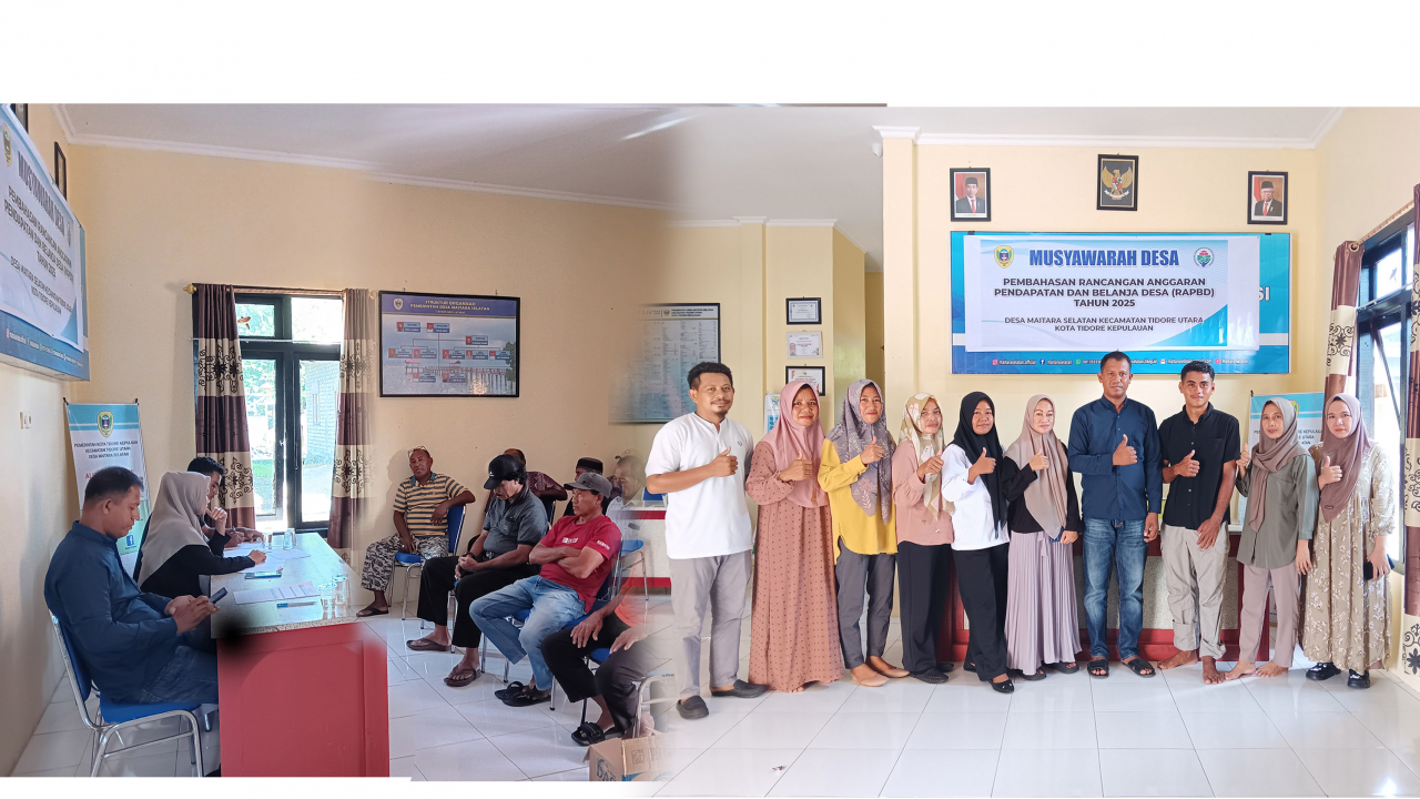 Musyawarah Penetapan APBDes 2025 di Desa Maitara Selatan