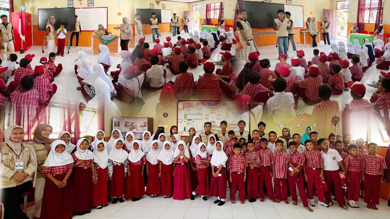 BERKUNJUNG KE SDN 2 MAITARA SELATAN, MAHASISWA KKN TEMATIK LITERASI UNKHAIR TERNATE SOSIALISASIKAN MEMBACA NYARING UNTUK TINGKATKAN BUDAYA LITERASI SISWA