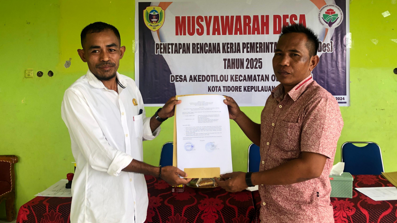 Penetapan RKPDes Desa Akedotilou Tahun 2025