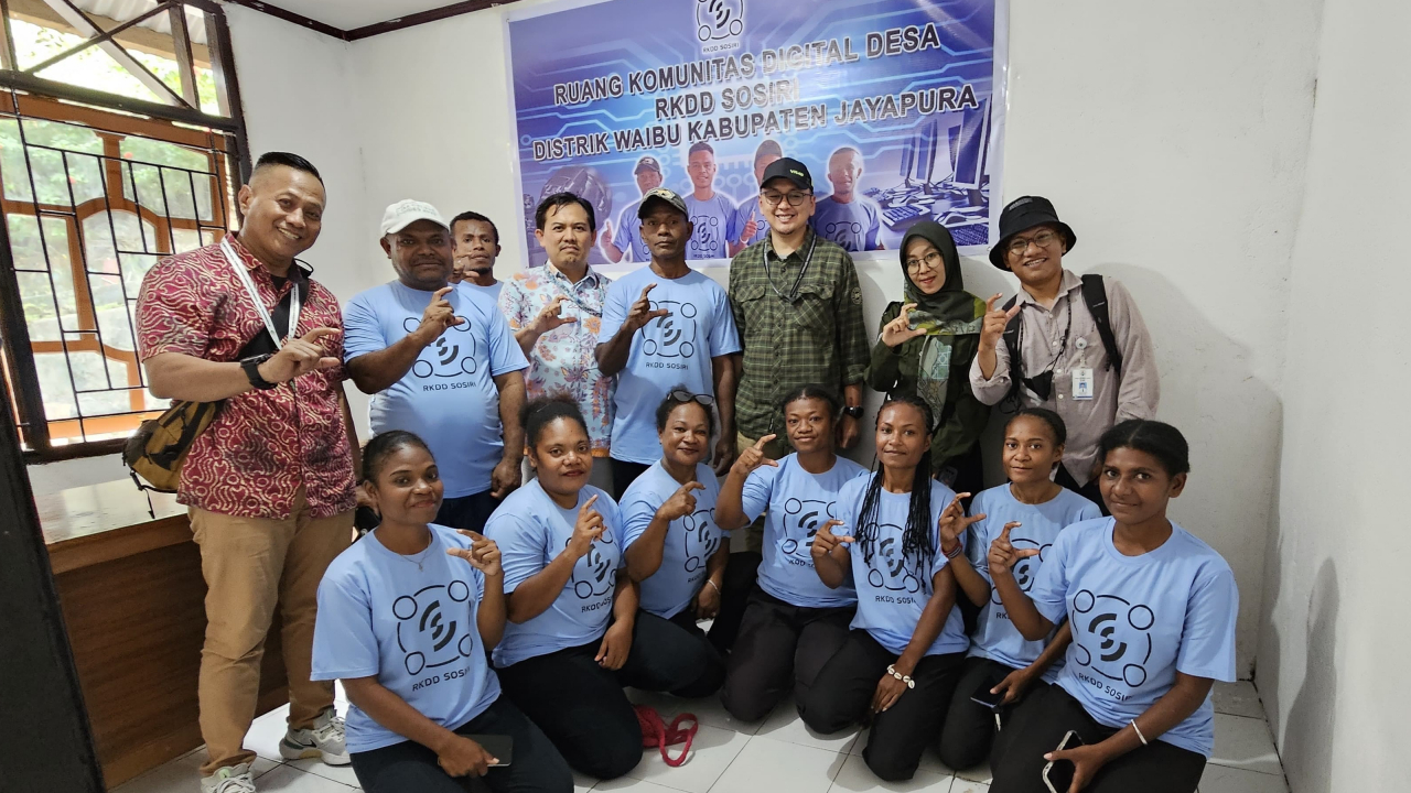 Kader Digital Kampung Sosiri Mengapresiasi Kunjungan Tenaga Ahli P3PD di Kampung Sosiri