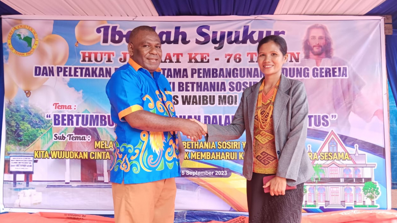 Peletakan Batu Pertama Gedung Gereja GKI Bethania Sosiri