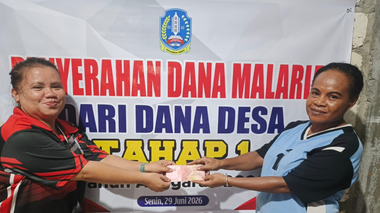 PENYALURAN DANA MALARIA TAHAP I TAHUN 2026 KAMPUNG DOYO BARU