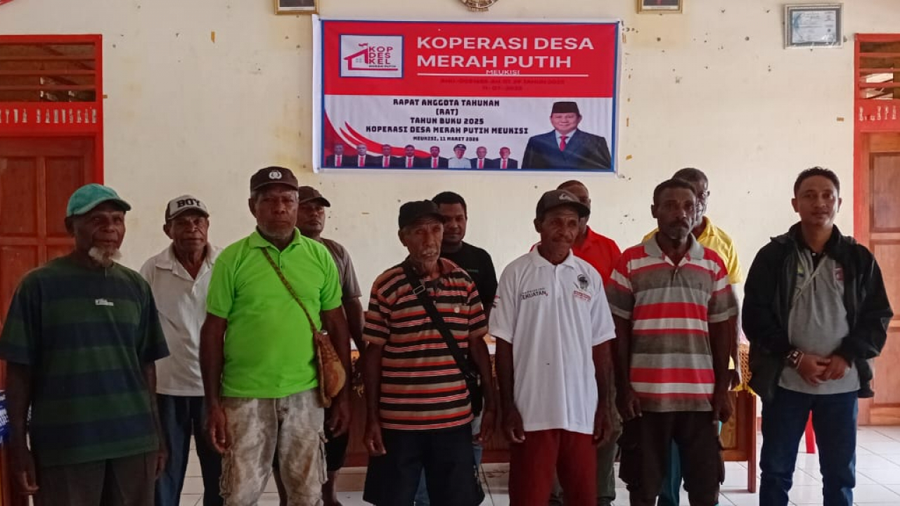 RAPAT ANGGOTA TAHUNAN (RAT) YANG PERTAMA TAHUN BUKU 2025 KOPERASI DESA MERAH PUTIH MEUKISI TAHUN 2026