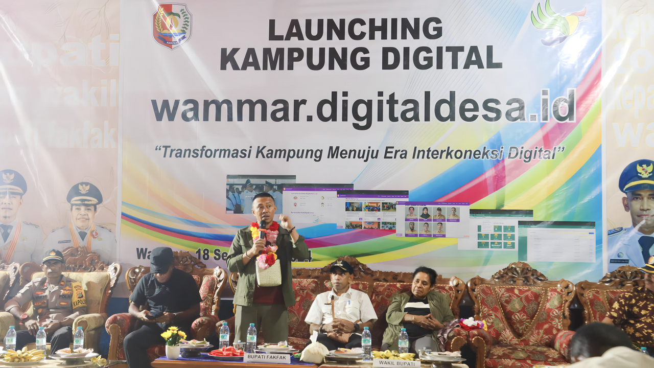 SAH,, Kampung WAMMAR menjadi KAMPUNG DIGITAL Pertama di Kabupaten Fakfak