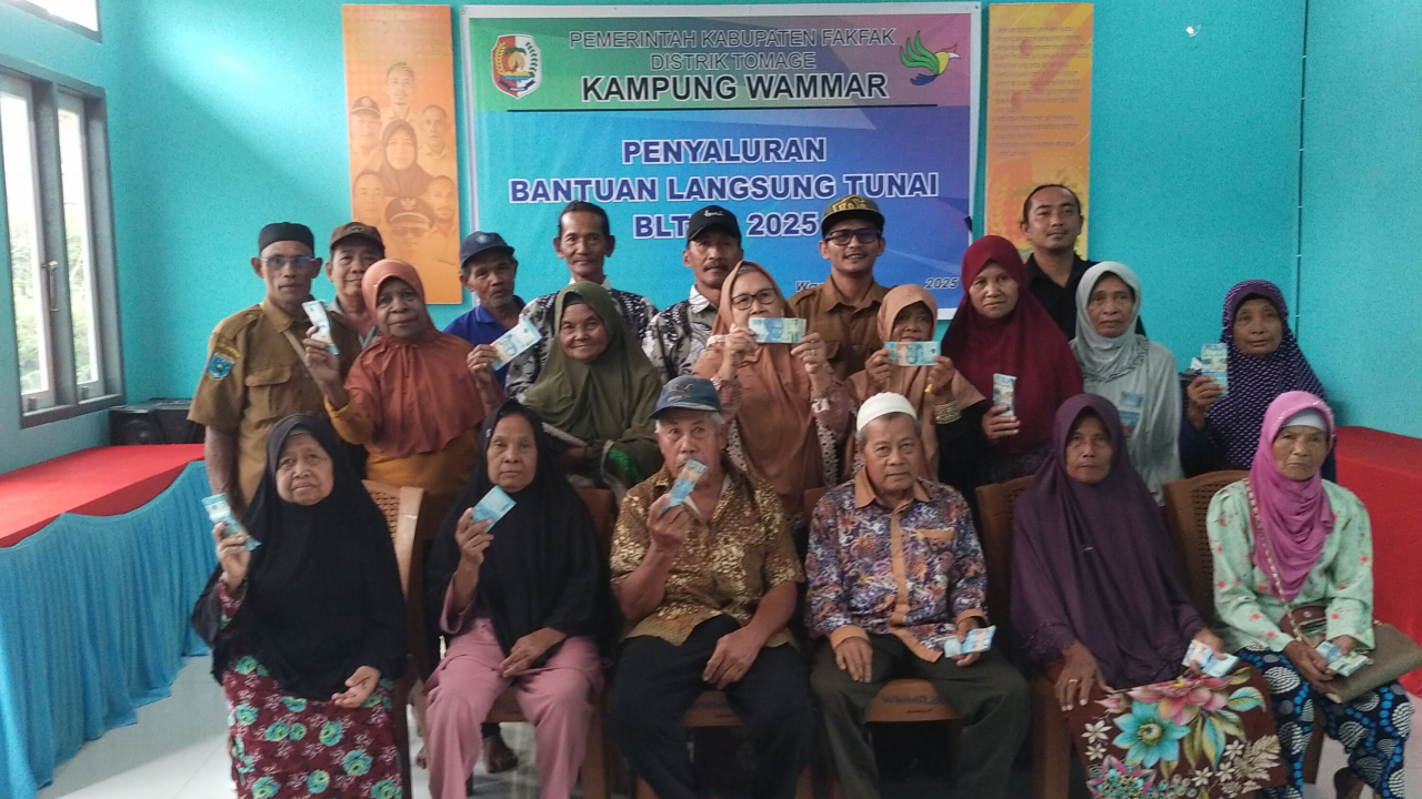 Penyaluran BLT kampung wammar Januari - Juli 2025