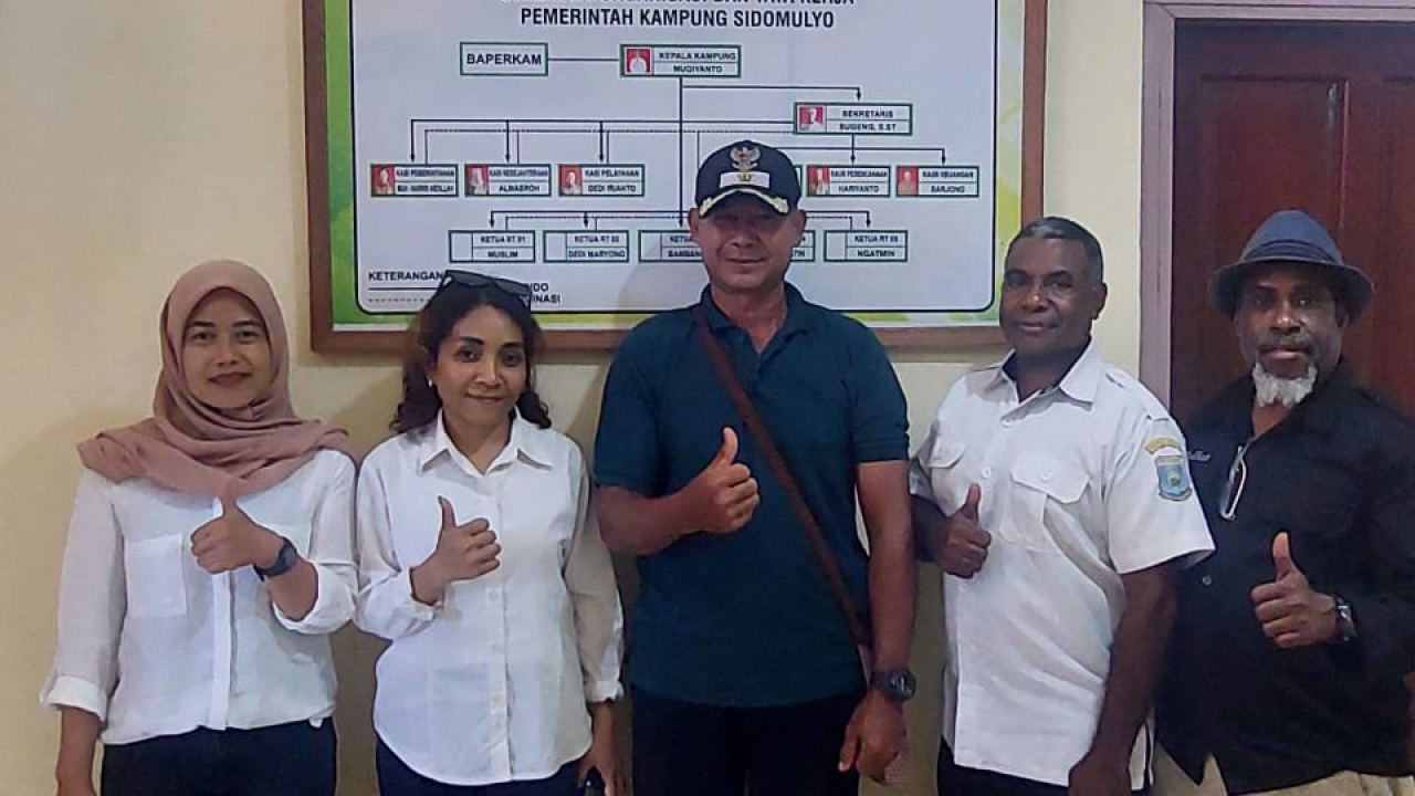 Dinas Perindakop Provinsi Papua Barat. Tinjau Kesiapan Kopdes Merah Putih di Kampung Sidomulyo