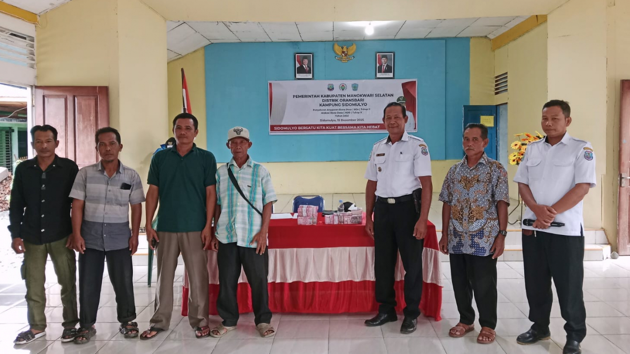 Pemerintah Kampung Sidomulyo Salurkan DDs Tahap II dan ADD Tahap V tahun 2025