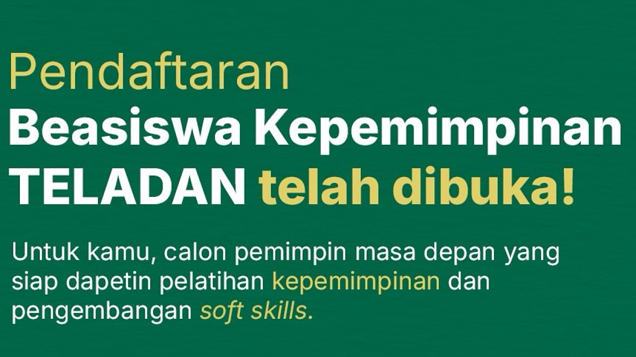 Beasiswa TELADAN Tanoto Foundation untuk Mahasiswa S1 Tersedia di Desa Demo